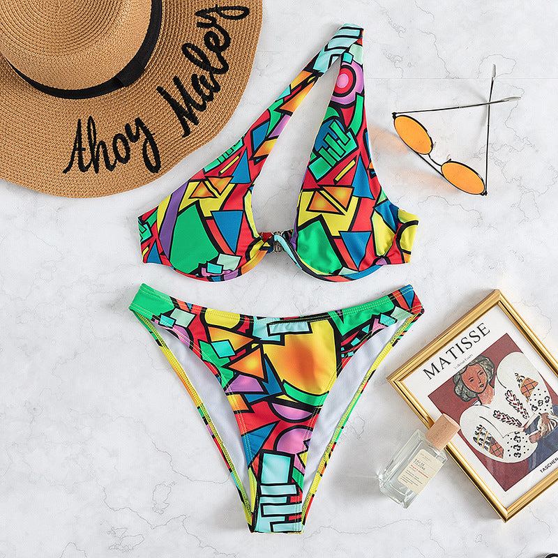 Ladies Split Swimsuit