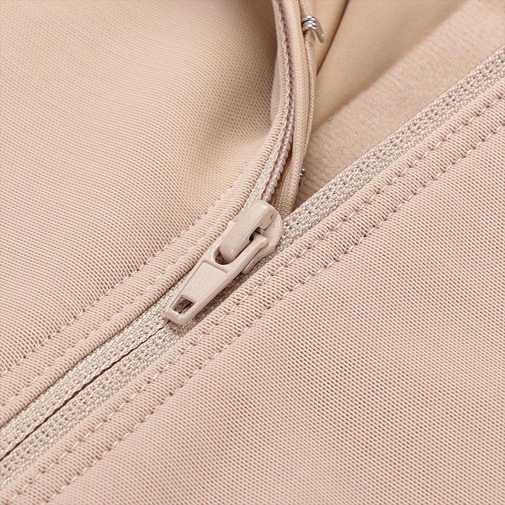 Stretch Mesh Shapewear Pants Zipper