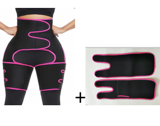 Sports Waist Belt Adjustable One-piece Girdle with Leg Straps