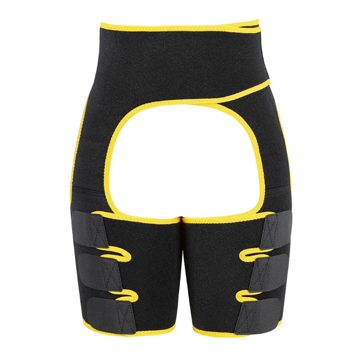 Sports Waist Belt Adjustable One-piece Girdle with Leg Straps