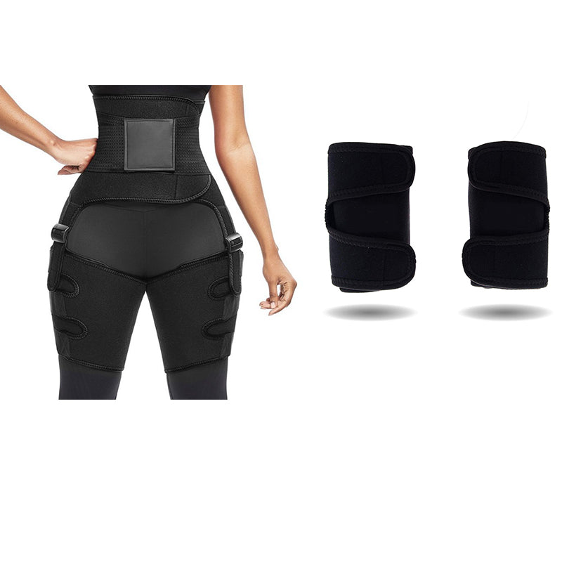 Sports Waist Belt Adjustable One-piece Girdle with Leg Straps
