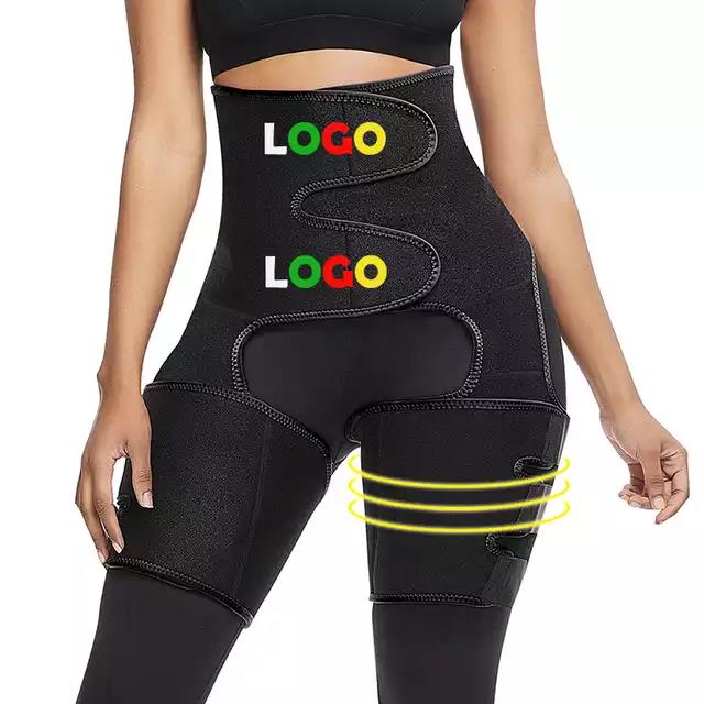 Sports Waist Belt Adjustable One-piece Girdle with Leg Straps