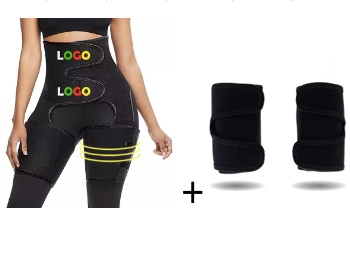 Sports Waist Belt Adjustable One-piece Girdle with Leg Straps