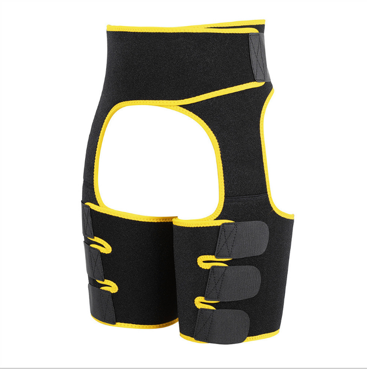 Sports Waist Belt Adjustable One-piece Girdle with Leg Straps