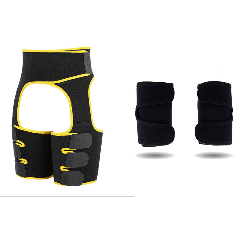 Sports Waist Belt Adjustable One-piece Girdle with Leg Straps