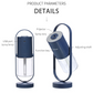 USB Mini Air Humidifier For Home With Projection Night Lights Ultrasonic Car Mist Maker Office Air Purifier
