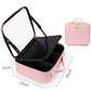 Smart LED Cosmetic Case With Mirror Cosmetic Bag Large Capacity Portable Storage Bag Travel Makeup Bag
