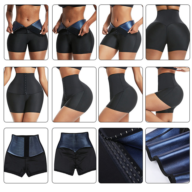 Slimming Pants Waist Trainer Shapewear Tummy Hot Thermo Fitness Workout Shorts/ Sauna Pants Body Shaper